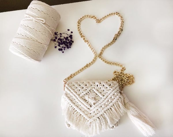 ✨Handmade mini white bag✨