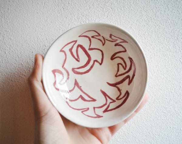Hand-decored bowl