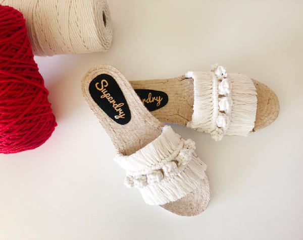 Handmade Espadrilles with macrame size EU 38 / UK 5