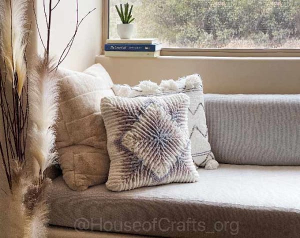 Accent Pillow - Decorative Pillow - Gradient Pastel Grey - Sofa Cushion - Plush Velvet Pillow Cover - Bohemian Couch Cushion