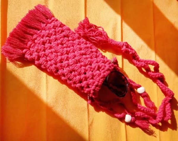 Phone/sunglasses bag "Strawberry jam"