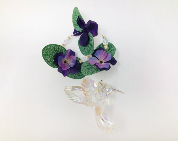 Handmade Crystal Clear Hummingbird Suncatcher 15"
CrystalClearHummingbird7