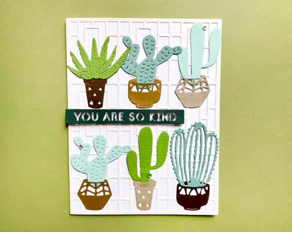 handmade card (cactus)