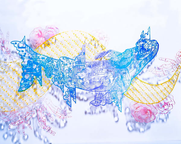 "Deep" Paper Cutting Artwork by Miki Kajita