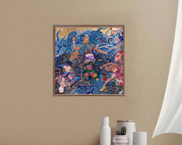 Traditional Chinese Mural《Whoop No.2》