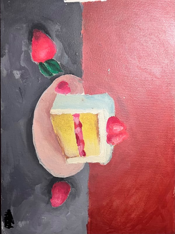 Hand made plate of cake