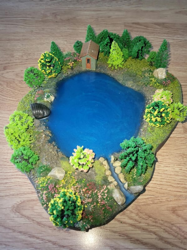 Mini epoxy landscape