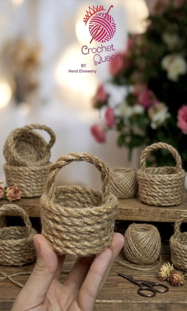 Set of 20 Handmade Jute Rope Baskets | Rustic Boho Storage & Gift Baskets | Ready to Ship