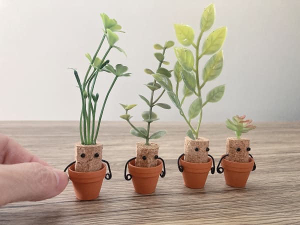 Cork flower pot