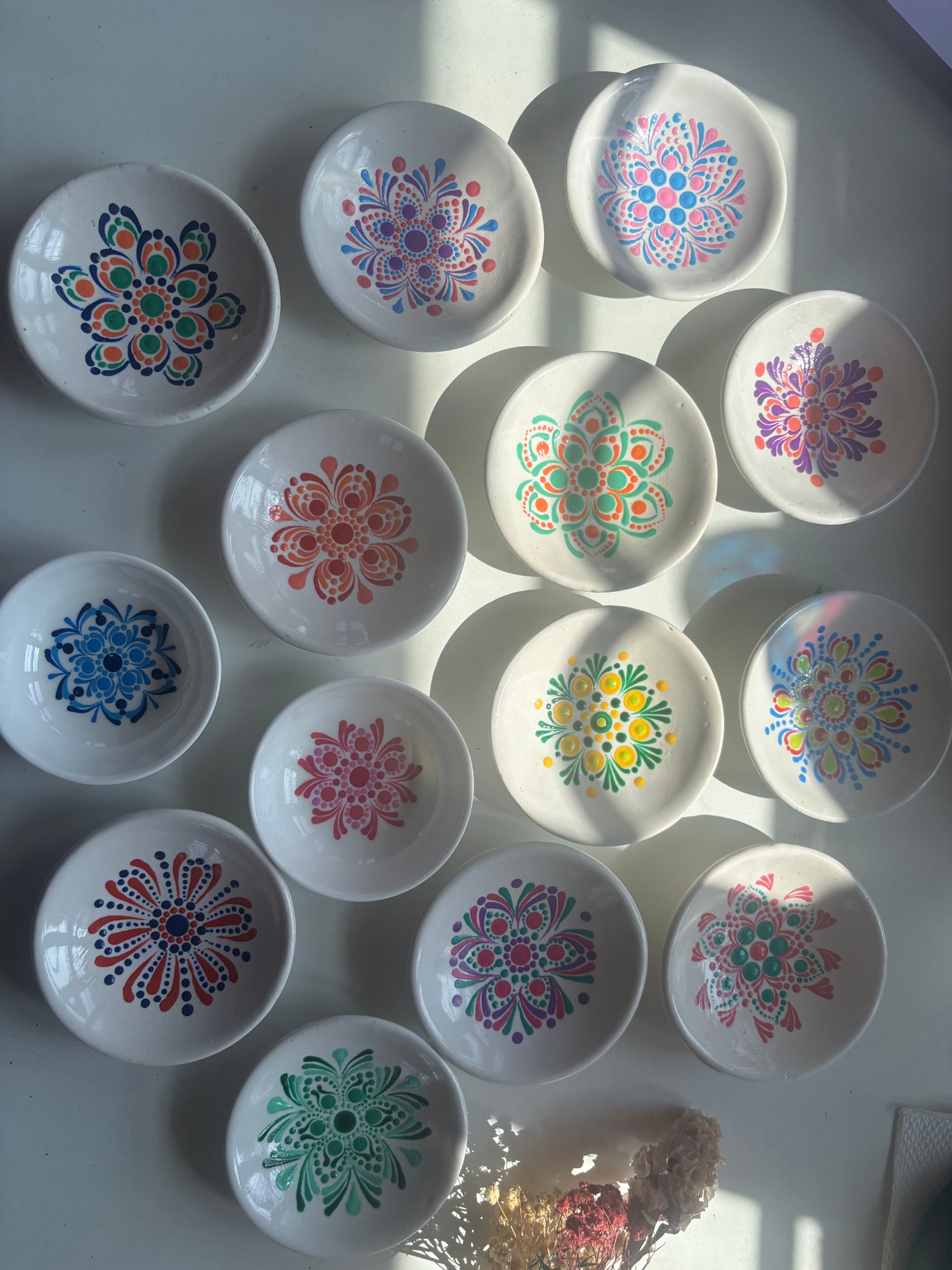 Mini Mandala Ceramic Trinket