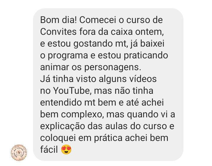 Depoimento de aluno 1