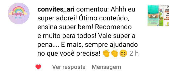 Depoimento de aluno 9