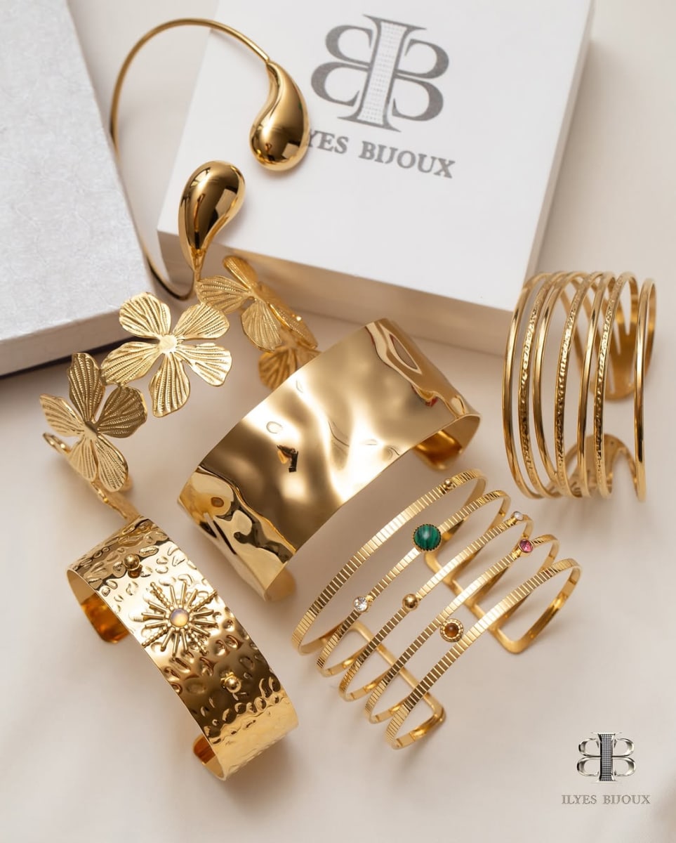 Pack bracelets en or