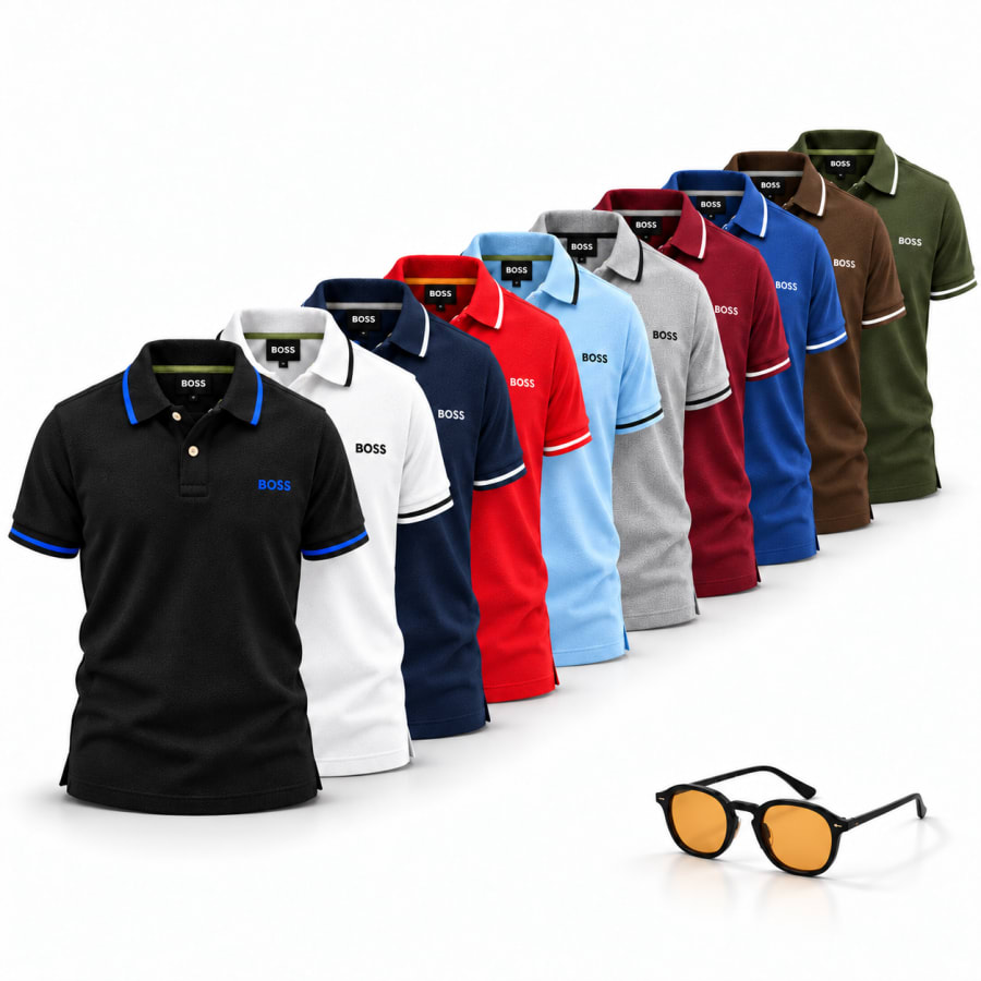 All-Occasion Essential Polo Shirts 3-Pack - all colours