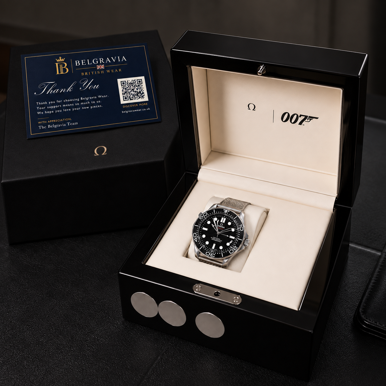 Premium-Präsentationsbox für die Uhr inklusive