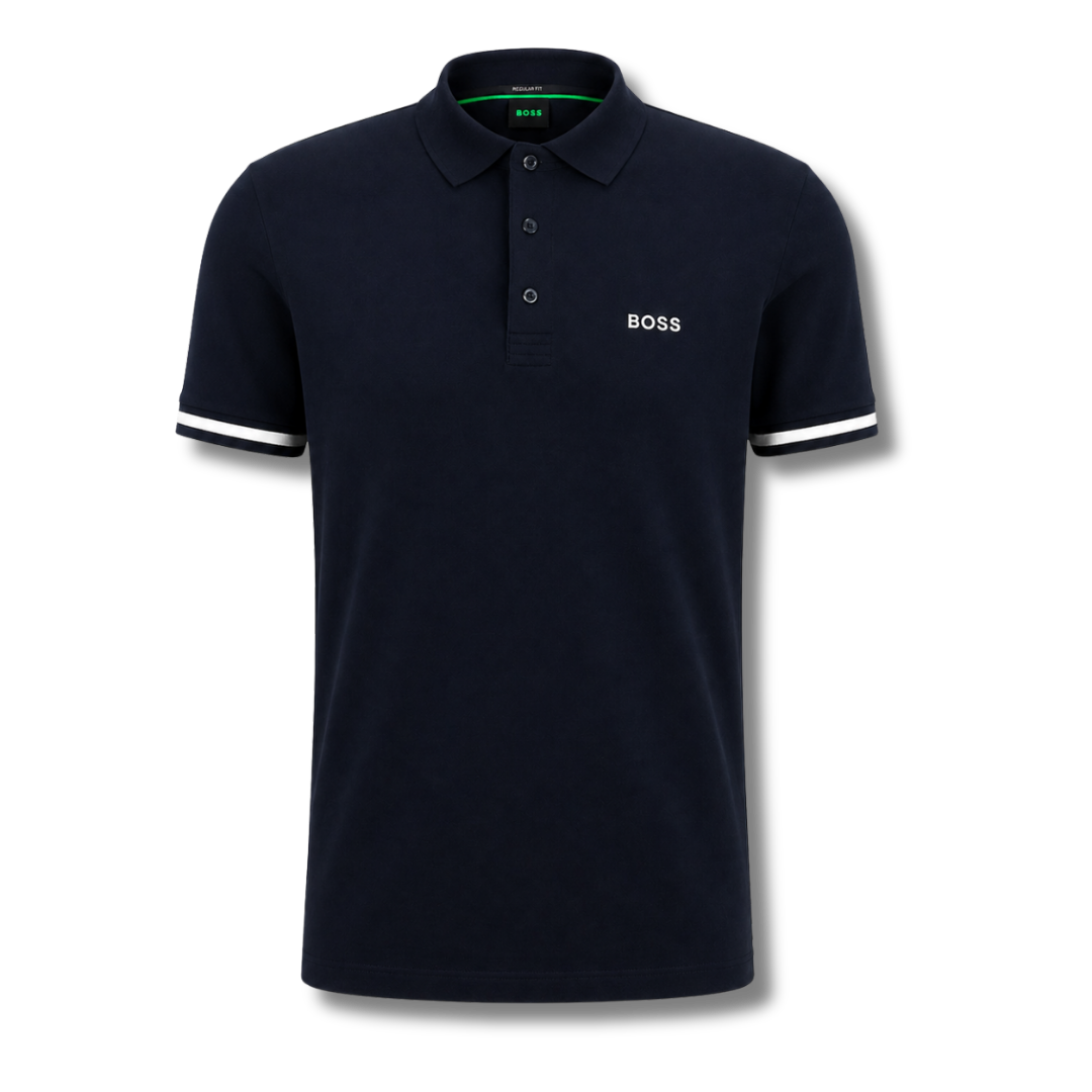 Navy polo shirt