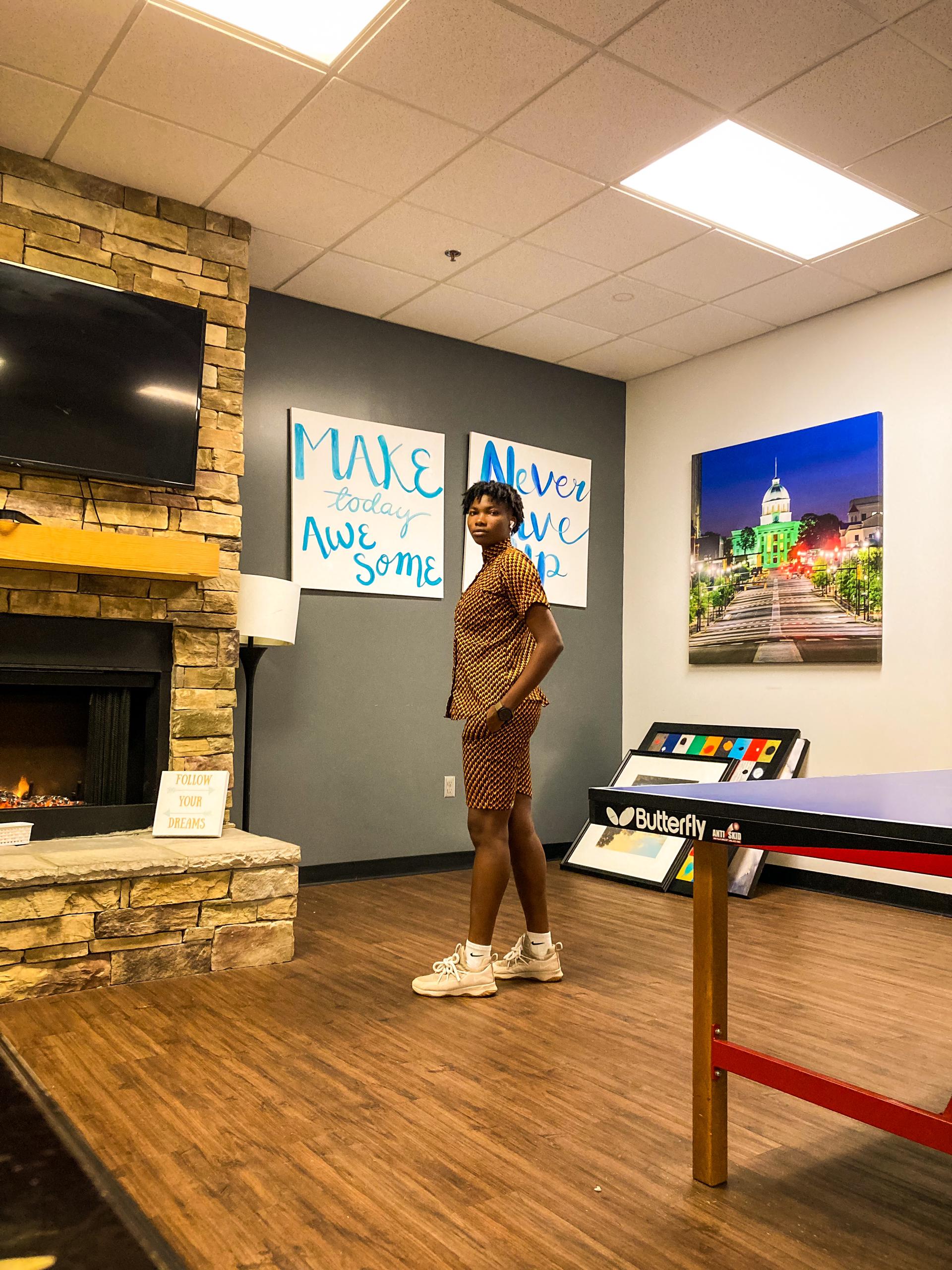 Student athletes on campus