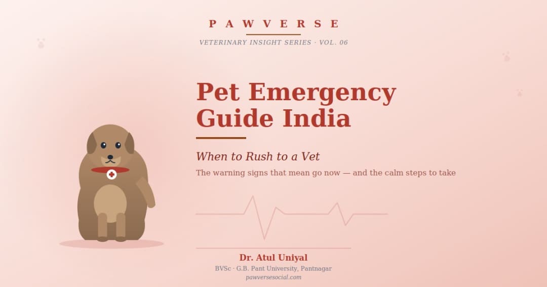 Pet Emergency Guide India: When to Rush to a Vet