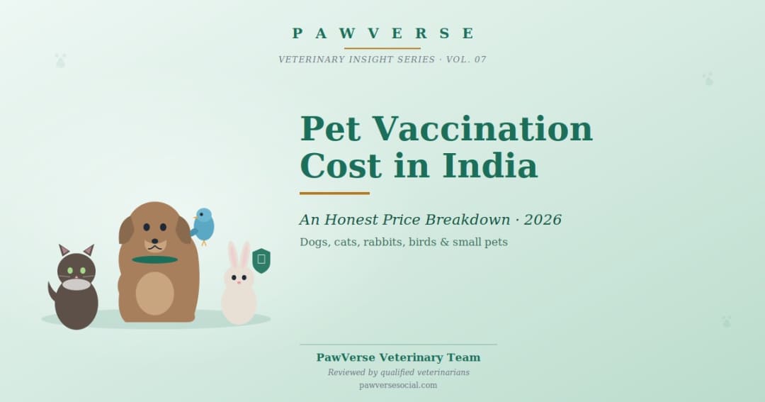 Pet Vaccination Cost in India: An Honest Price Breakdown (2026)