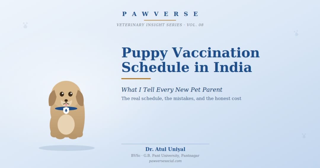 Puppy Vaccination Schedule in India: What I Tell Every New Pet Parent in My Clinic
