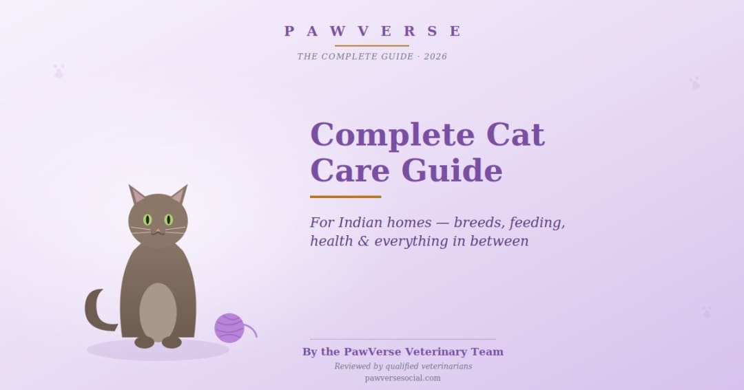 Complete Cat Care Guide for India: Breeds, Feeding, Health and Everything In Between