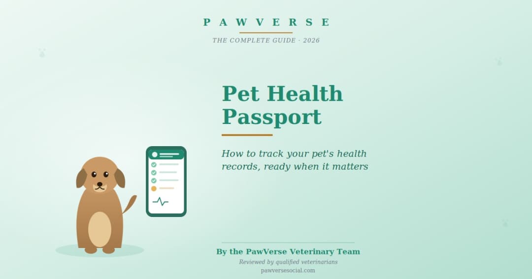 Pet Health Passport: How to Track Your Pet's Health Records in India