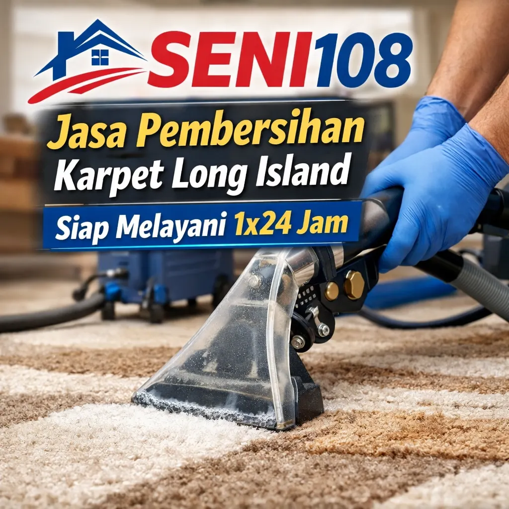 SENI108 : Jasa Pembersihan Karpet Long Island Siap Melayani 1x24 Jam