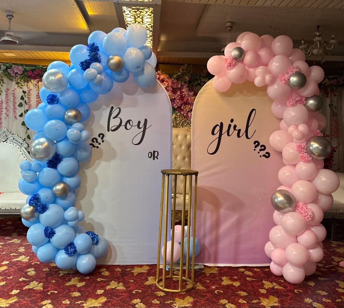 Baby shower cake table decoration in Lahore