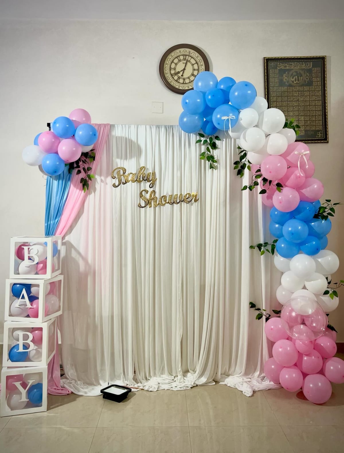 Baby shower welcome board decoration in Lahore