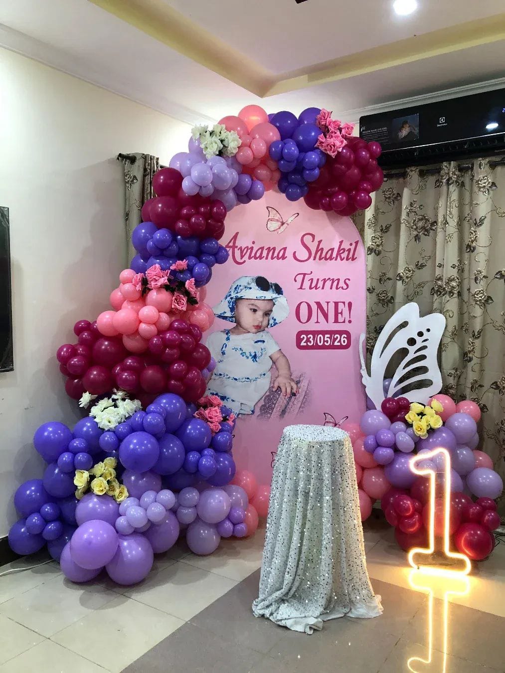 First Birthday Balloon Decoration in Lahore