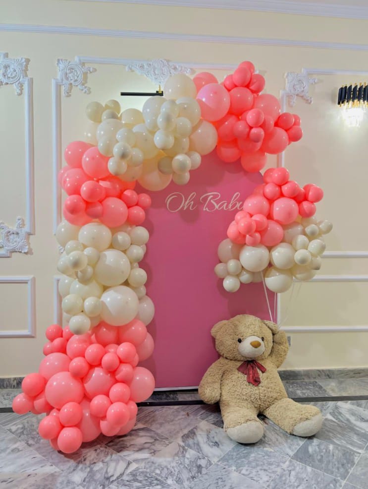Teddy Bear Baby Boy Birthday Decoration in Lahore