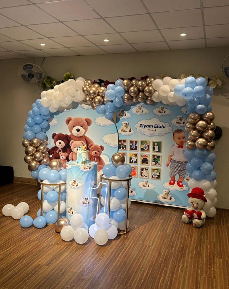 Teddy Bear Kids Birthday Decoration in Lahore