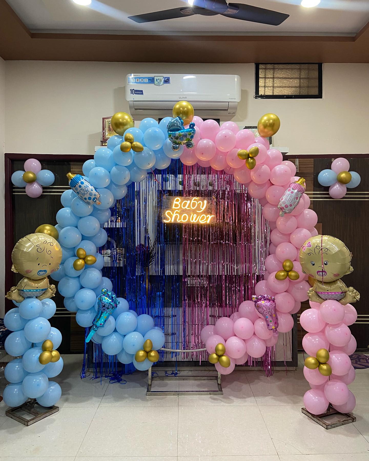 Baby shower decoration setup in Lahore