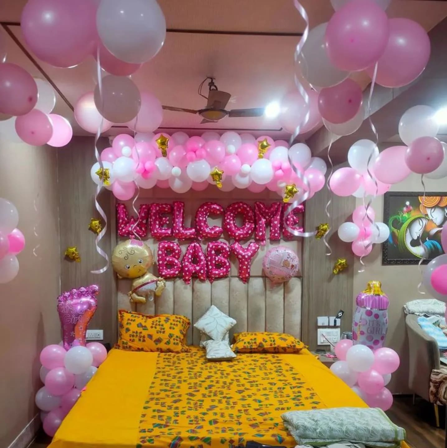 Customized baby welcome decoration in Lahore