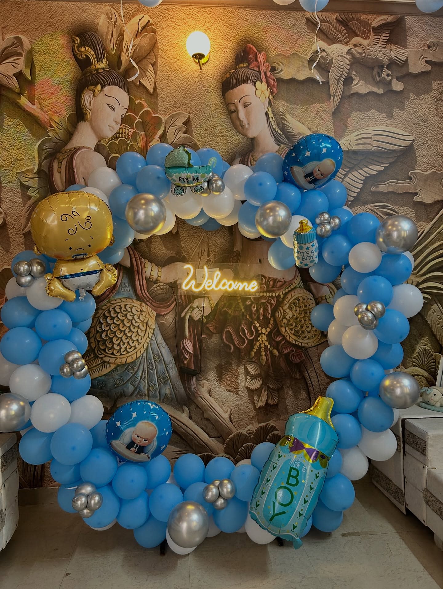 Elegant baby welcome decoration in Lahore