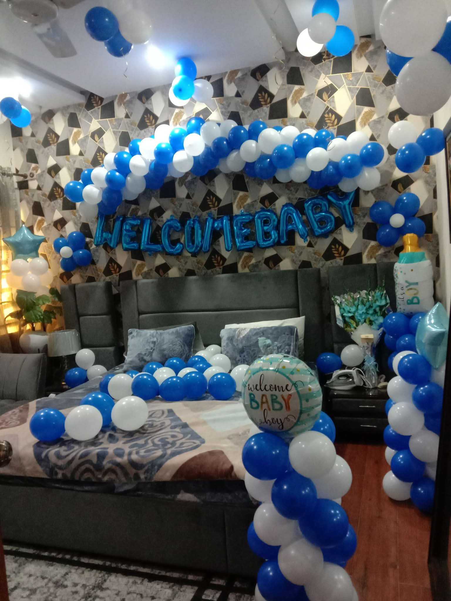 Welcome baby balloon decoration in Lahore