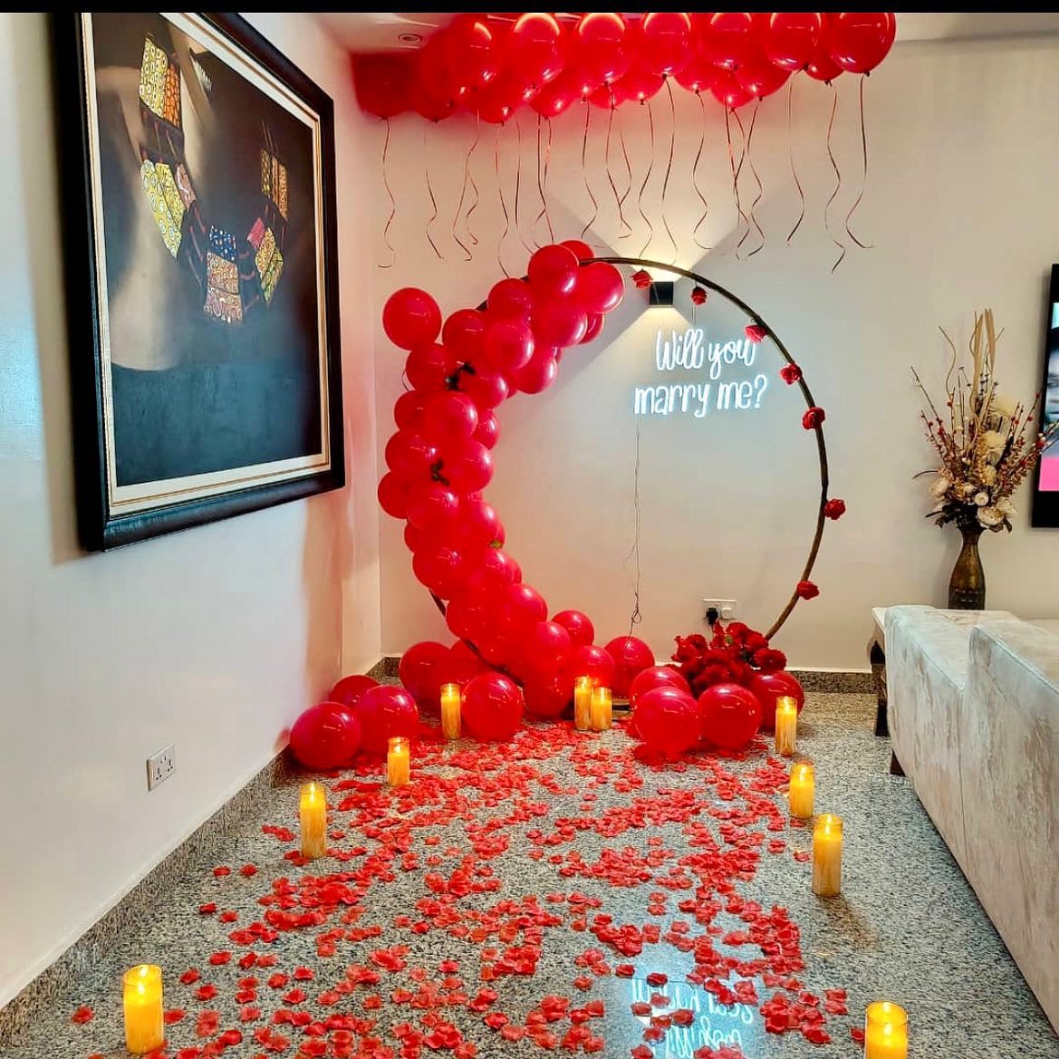 Customized proposal decoration in Lahore