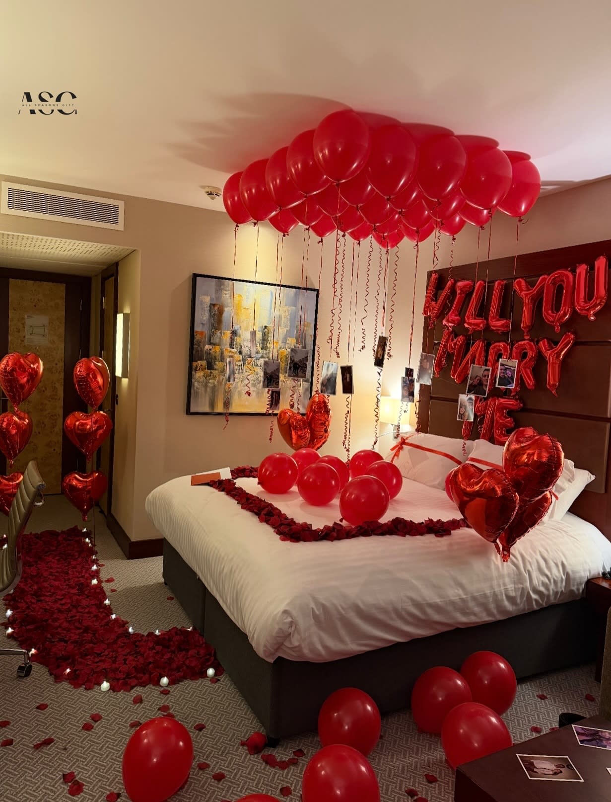 Hotel room proposal decoration in Lahore