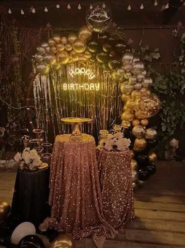 Birthday event decor in Lahore with balloon decoration theme by SweetBloomEvents