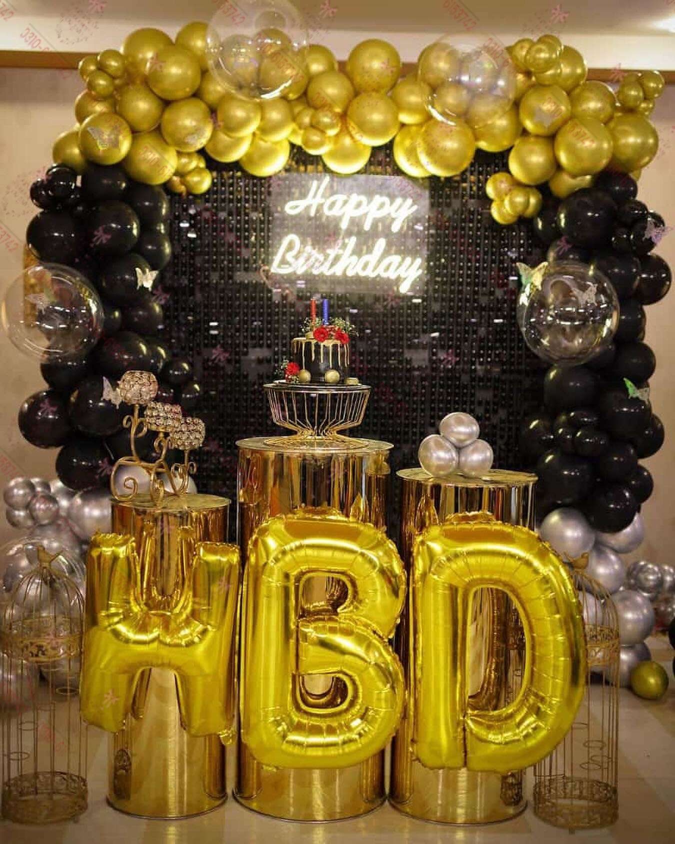 Customized Pink and White Birthday Party Decorations Lahore