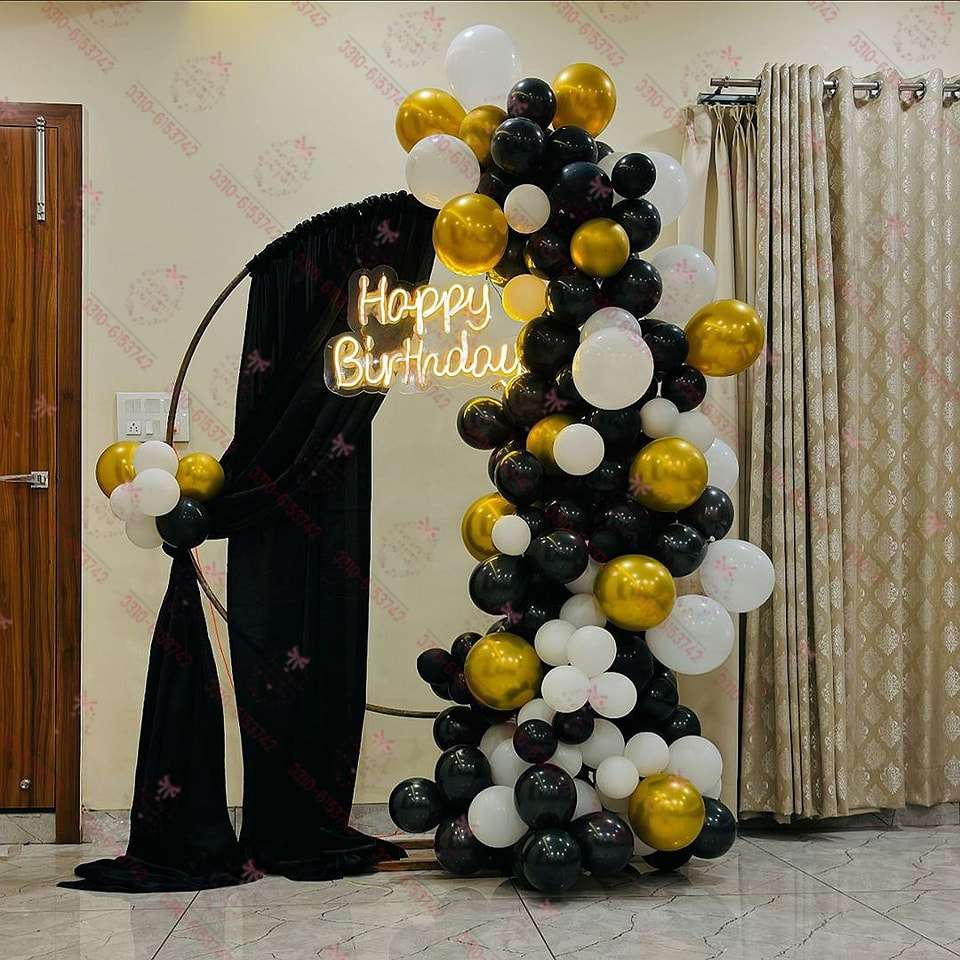 Pink Red Dupatta Birthday Party Decorations Lahore