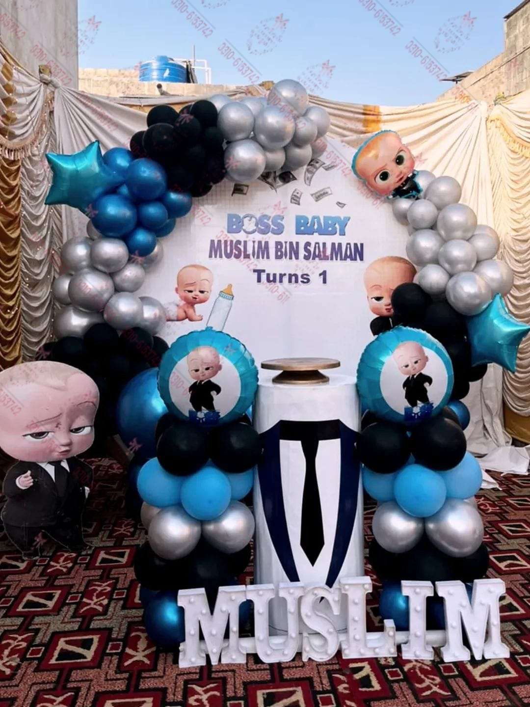 Boss Baby Rainbow Theme Decor Lahore