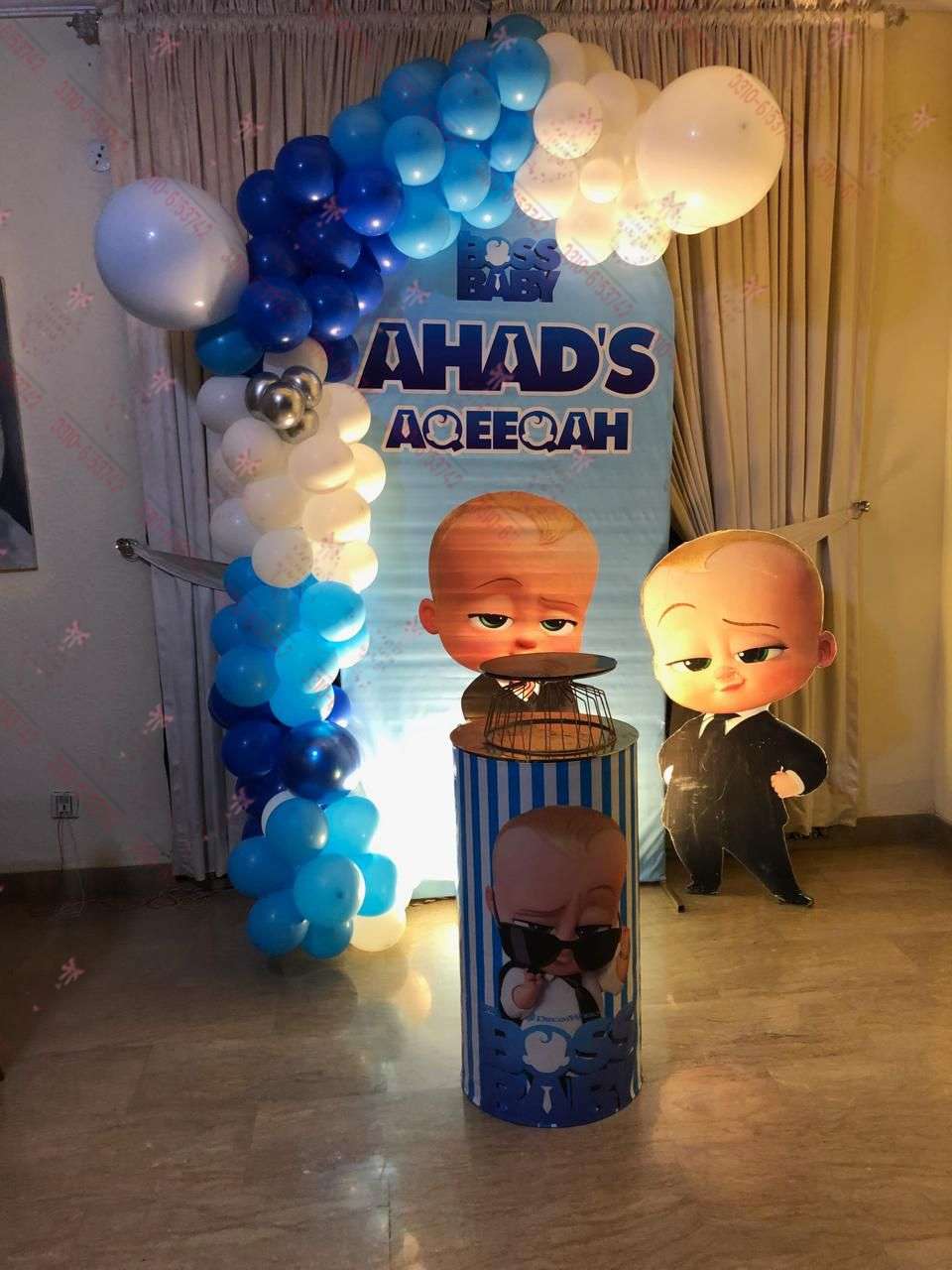 Boss Baby Birthday Stage Decor Lahore