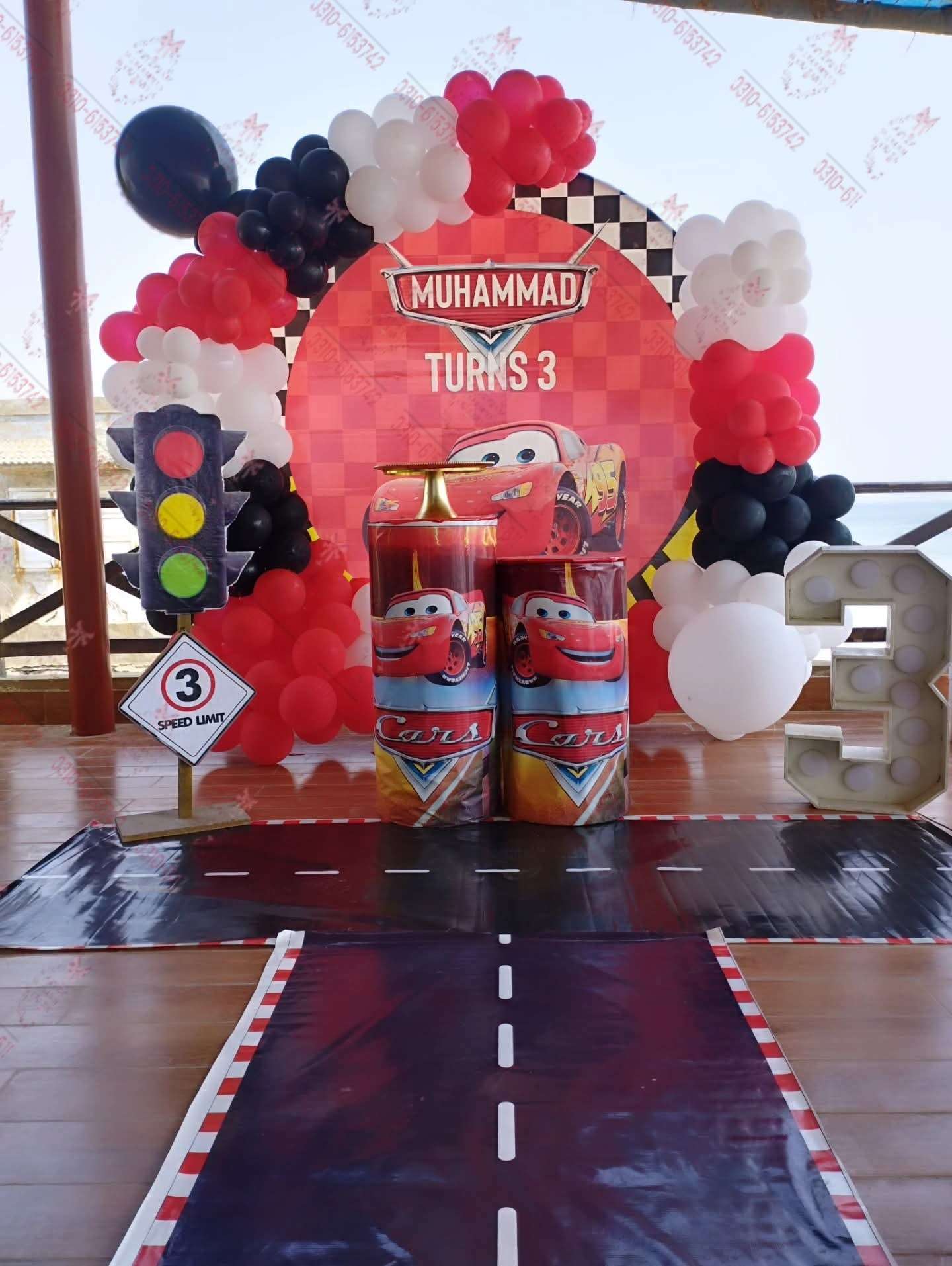Lightning McQueen Car Theme Decor Lahore