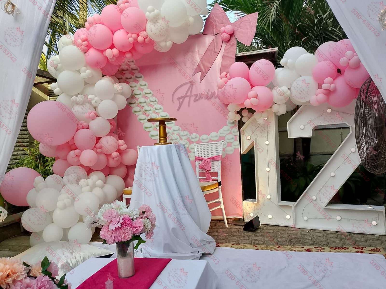 Love Theme Female Birthday Decor Lahore