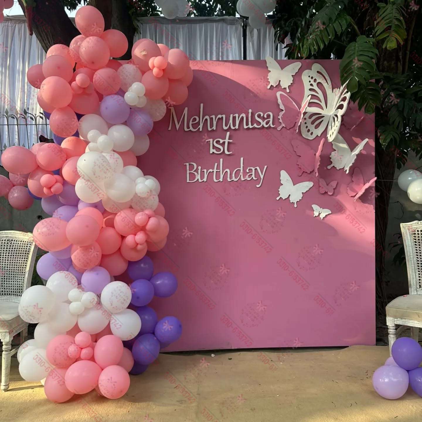 Pink Baby Girl Birthday Decor Lahore