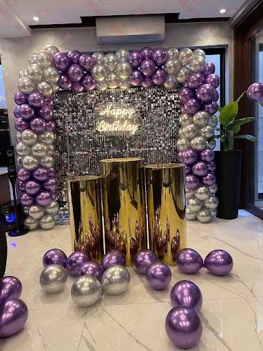 Purple Theme Female Birthday Decor Lahore
