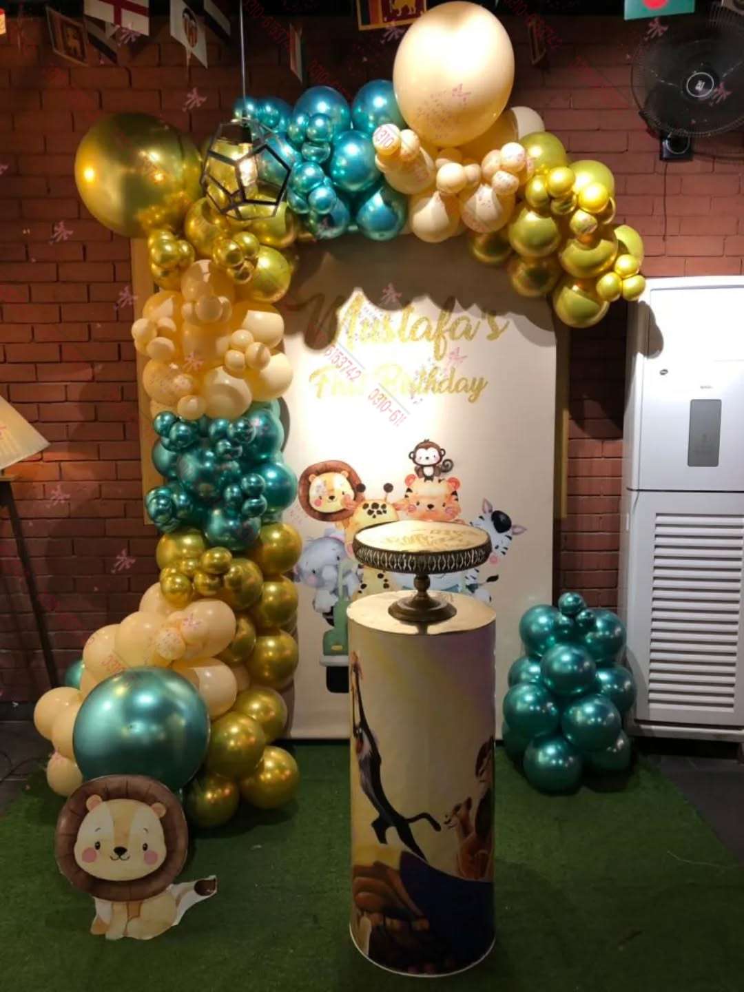 Unicorn Jungle Animal Birthday Decor Lahore