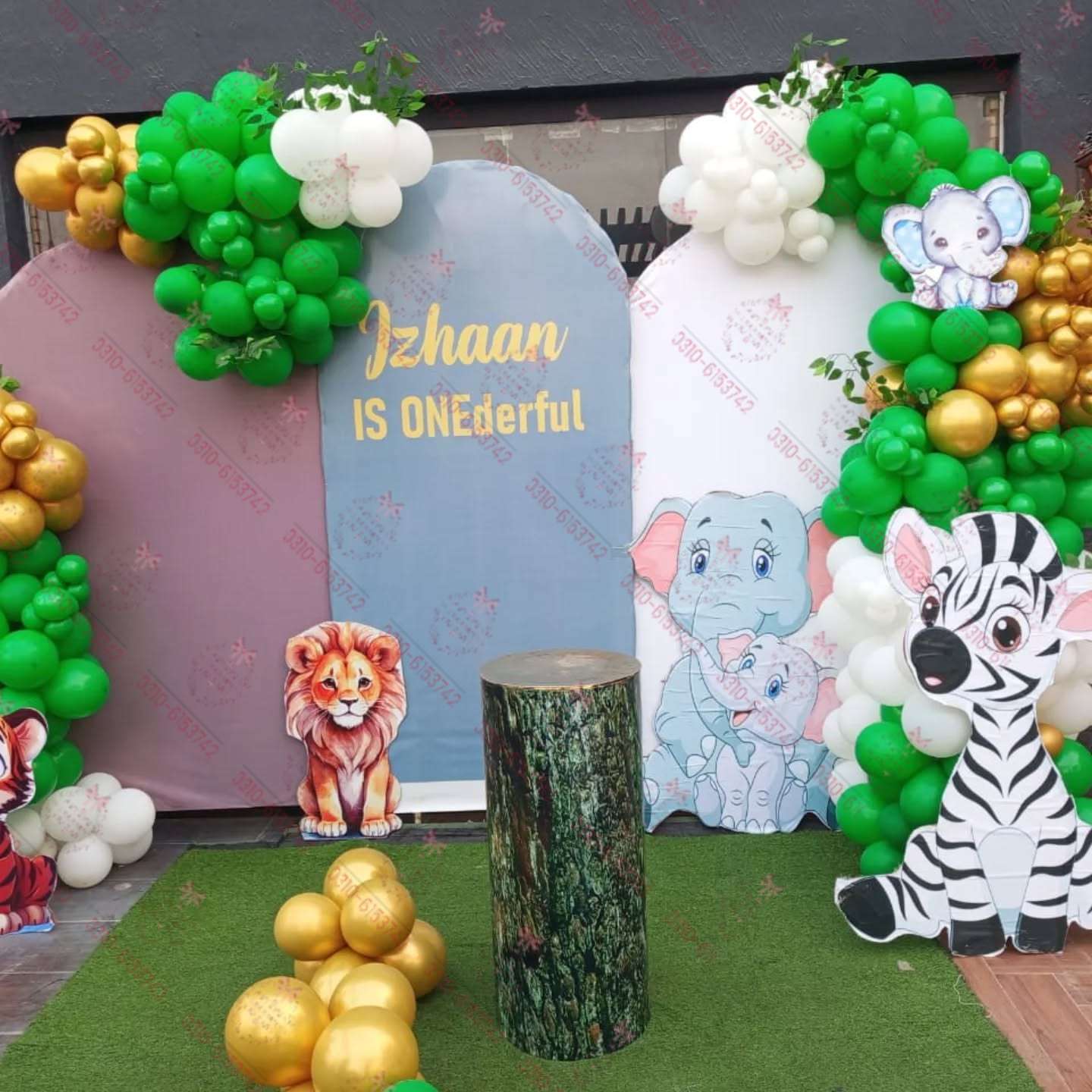 Boys Jungle Animal Birthday Decor Lahore