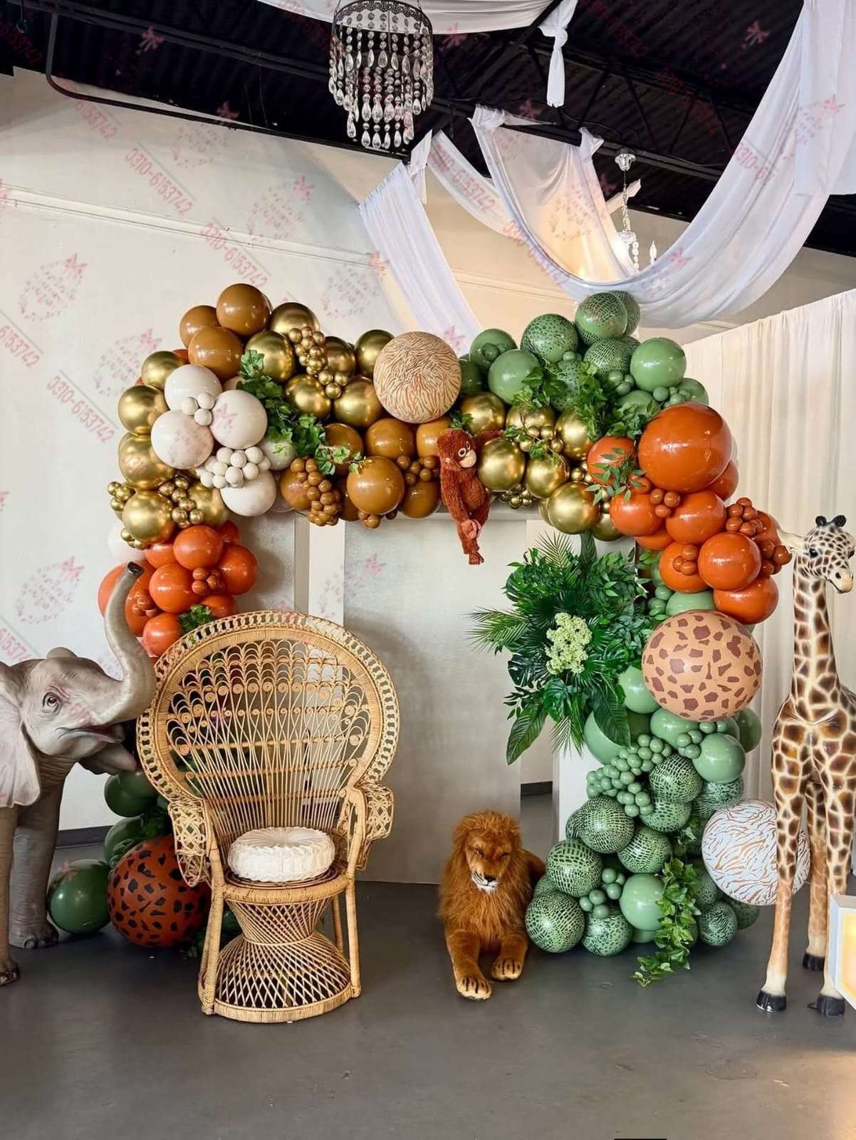 Jungle Animal Baby Birthday Decor Lahore